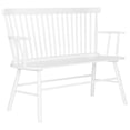 thumbnail image 2 of SAFAVIEH Addison Contemporary Solid Spindle back Settee, White, 2 of 9