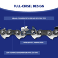 thumbnail image 4 of Jeremywell 18 Inch Full Chisel Chainsaw Chain Blade 68 Drive Links 0.325'' Pitch 0.063'' Gauge Fits Stihl (1 Pack), 4 of 4