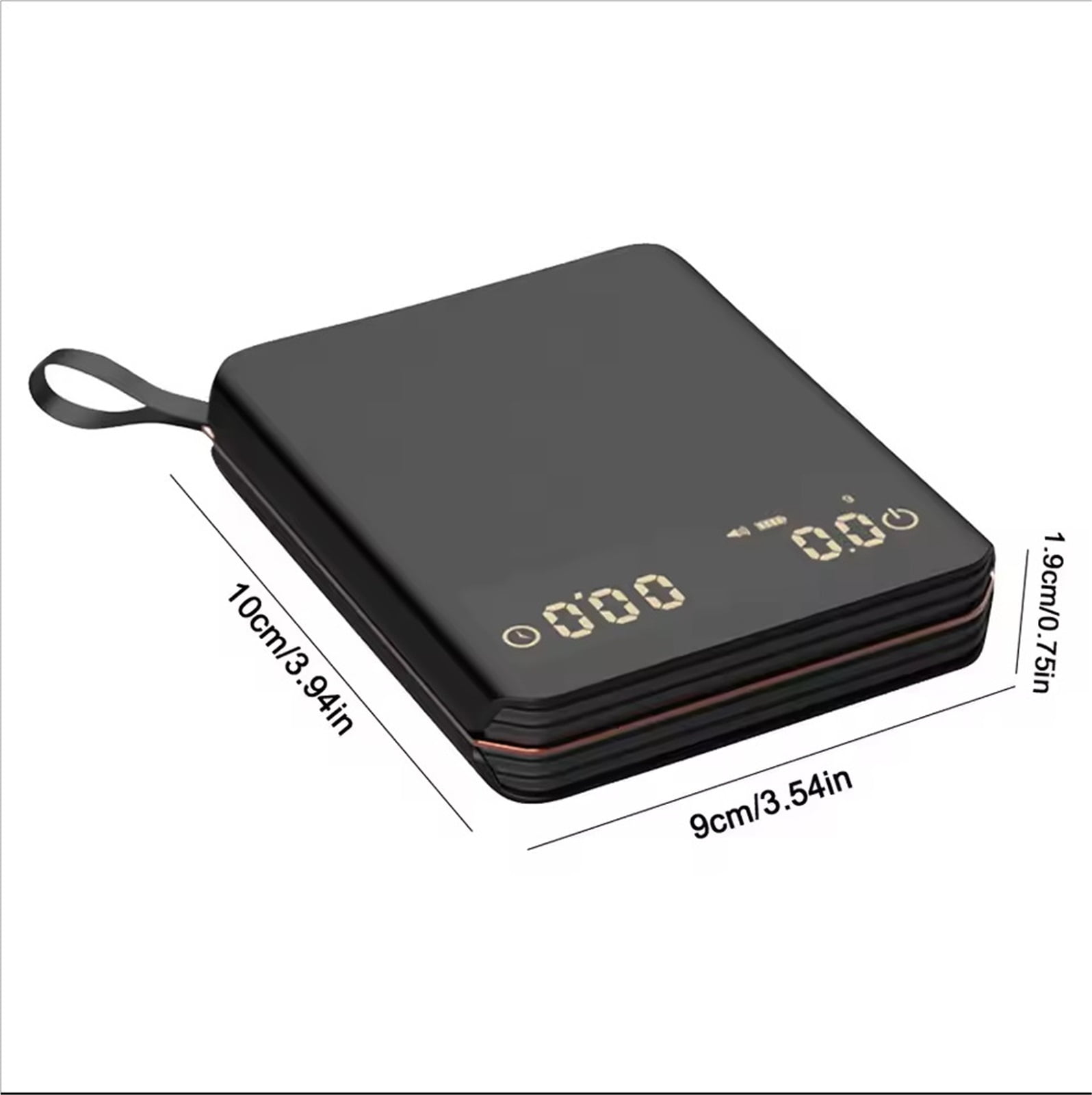Portable Digital Coffee Scale 2kg/0.1g Precision LED Kitchen Scale For Hand Pour Coffee ,Easy to Operate