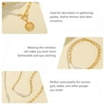 thumbnail image 4 of Collar de cadena de perlas de la cadena de perlas de doble capa 1pc collar collar pendiente (color surtido), 4 of 6