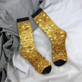 thumbnail image 7 of Women'S Novelty Funny Crew Socks Men'S Gold Coins Amazing Design Socks, 7 of 7