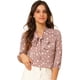 thumbnail image 1 of Día de San Patricio Blusa Con Cuello De Pajarita Y Puños Elásticos Con Hombros Descubiertos Y Lunares Para Mujer Rosa empolvado S, 1 of 6