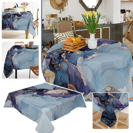 

MIARHB Tablecloth Abstract Pattern Splash Counteractive Crease Counteractive Oil Heavy Duty Soft Tableclo