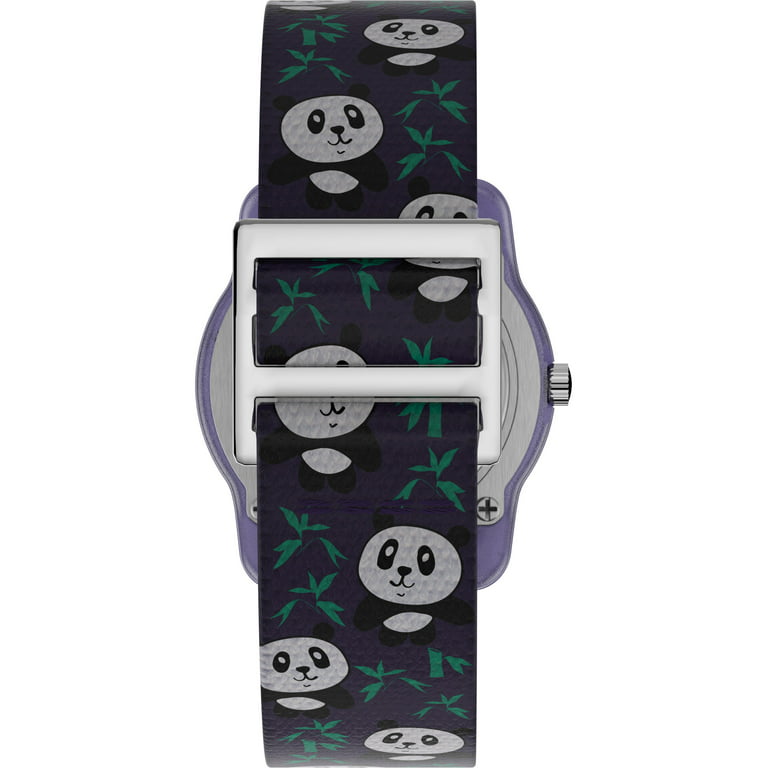 TIMEX TIME MACHINES® 29mm Butterflies and Hearts Blue Elastic Fabric Kids  Watch