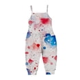 thumbnail image 3 of YunPes Girls Jumpsuit Summer Independence Day Clothing Strapless Personalized Printing Retro Comfortable Casual Jumpsuit Baby Girl Pineapple Clothes, 3 of 7