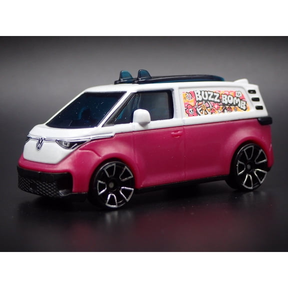 Open Box 2025 2026 VW VOLKSWAGEN ID BUZZ ELECTRIC CAR PURPLE 1:64 SCALE DIECAST MODEL CAR