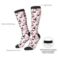 thumbnail image 4 of Fotbe Watercolor Wine Calcetas Divertidas Estampadas para Hombre y Mujer, Calcetas de Algodón hasta la Rodilla para Caminar, Correr, Enfermería y Embarazo, 4 of 6
