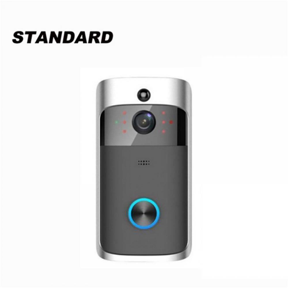Wireless Wi-Fi Smart Video Doorbell Security Camera with Motion Detection Free Cloud Storage Weather Resistant Night Vision 1080P Smart Video Doorbell Camera with Chime 2-Way Audio