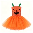 thumbnail image 5 of Rhuody Girls Halloween Dresses Sleeveless Hallowmas Pumpkin Prints Dress Fairy Tale Costume With Comfortable Knit Bodice And Skirt Classic Playsuit, 5 of 5