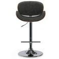 thumbnail image 6 of Simpli Home Marana Modern Bentwood Adjustable Height Lift Bar Stool in Gray Faux Leather, 6 of 11