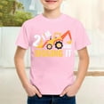 thumbnail image 2 of WUXIAN Boys T Shirt Top Construction Short Sleeve Funny Truck T Shirt Play And Everyday Wear Tee Tops,Pink,6-7 Years, 2 of 4