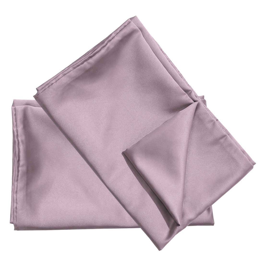 Unique Bargains Silky Satin Pillow Cases Covers Set of 2 Mauve Queen