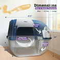 thumbnail image 4 of Omega Paw Roll N Clean Complete Self Cleaning Litter Box and 100 Bags, Blue, 4 of 11