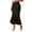 Black, variant on Women's Skirts Rib Knit Ruched Elastic Waist Ruffle Hem Fishtail Midi Skirt Summer Clothes for Women Black L