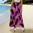 thumbnail image 4 of Faldas de las Mujeres Midi Moda de Gasa Impresa Midi Falda para las Mujeres, Falda Fluida Casual para el Uso de Primavera Y Verano, 4 of 7