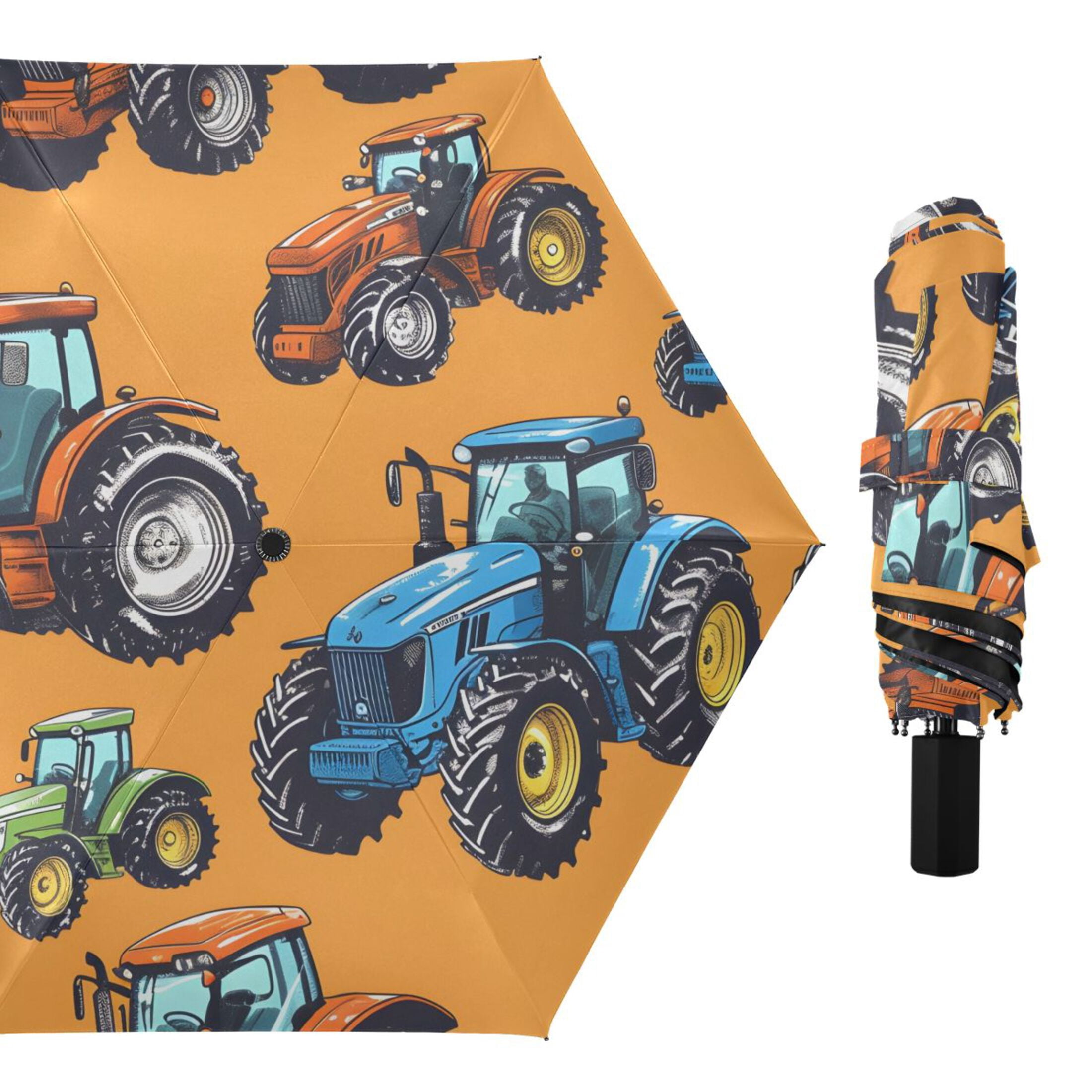 ALAZA Off-road Vehicles Cars UPF 50+ Compact Folding Umbrella for Rain Travel Umbrella Packable