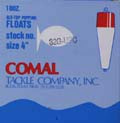 Comal Weighted Popping Fishing Float, Red/Yellow, 4-inch