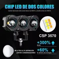 thumbnail image 4 of Par Faros De Lupa Niebla Led Alto/baja Auto Moto Exploradora, 4 of 8