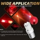 thumbnail image 5 of Bombillas de luces de freno y marcha atrás intermitentes para coche, alta potencia, fácil instalación, cuerpo de aluminio. Rojo BAU15S, 5 of 8