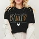 thumbnail image 2 of Camiseta «My Favorite Dancer Call Me Mom» (Mi bailarina favorita, llámame mamá): cuello redondo, estampado a doble cara, versátil para ocasiones informales y fiestas, lavable a máquina, corte favor, 2 of 4