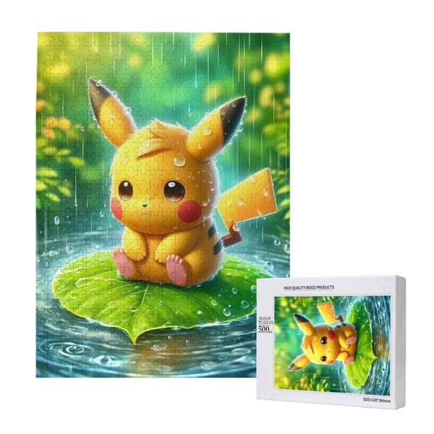 Rompecabezas de madera de Pikachu: adecuado para niños y adultos, rompecabezas para niños y niñas, juguetes de juegos de entretenimiento con rompecabezas, talla única