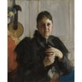 thumbnail image 3 of Anders Zorn 15x18 Black Modern Framed Museum Art Print Titled - Mrs. John Crosby Brown (Mary Elizabeth Adams, 1842-1918) (ca. 1900), 3 of 5