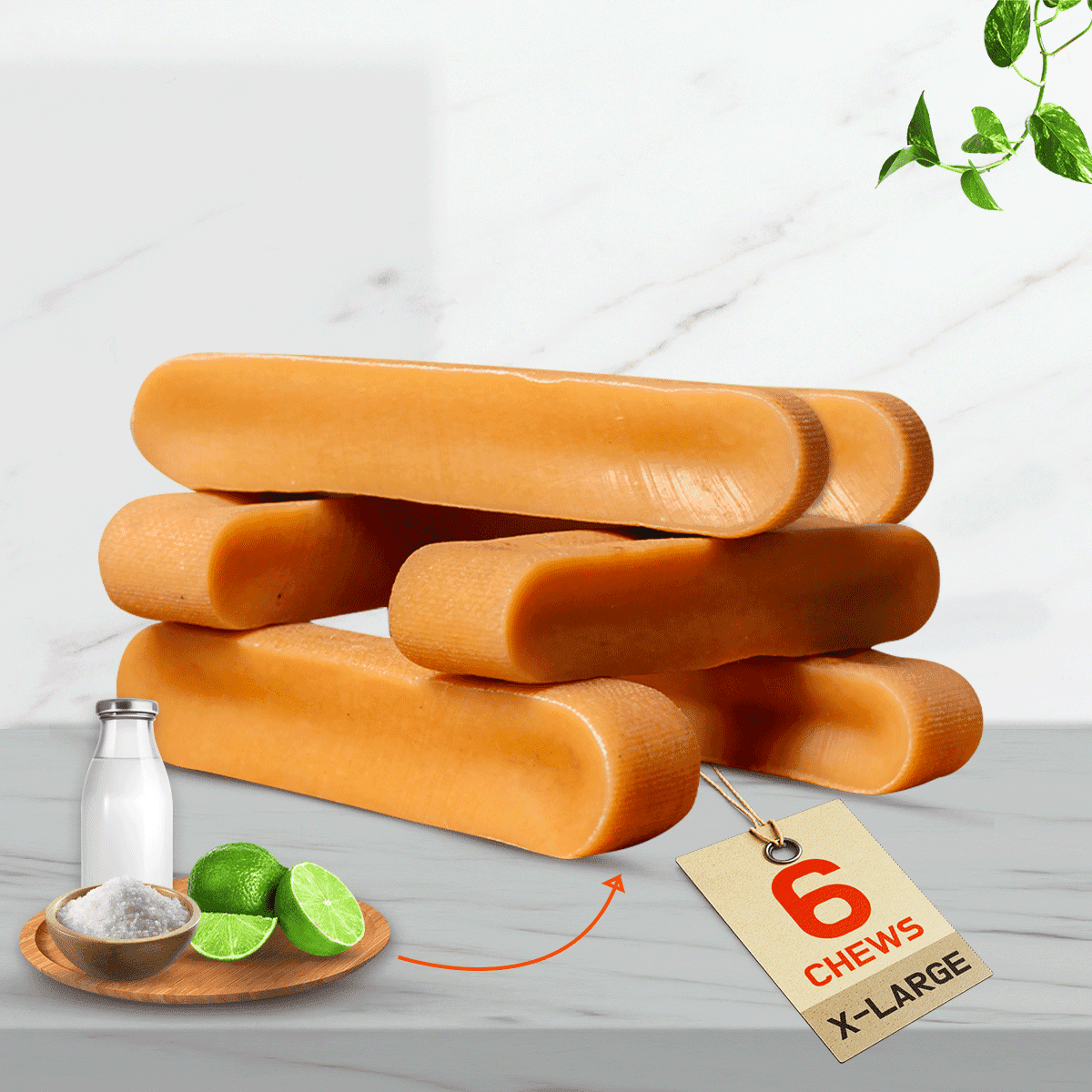 Tibetan Dog Chew Yak Cheese Treats for Large Dogs - All Natural Himalayan Yak Bones