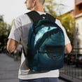 thumbnail image 7 of Fotbe Undersea Shark Lightweight Casual Laptop Backpack for Men and Women, Daily use Waterproof backpack, Backpack for College, 7 of 7