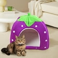 thumbnail image 5 of Nsxcdh Winter Pet House,Yurt Tent,Foldable,Padded,Indoor Sleeping,Stray Cat Shelter,Short Plush,2-4.5kg, 5 of 8