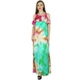 thumbnail image 6 of Bimba Women Chic Style Cold Shoulder Maxi Dress Tie Dye Holiday Resort Clothing, 6 of 7