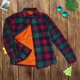 thumbnail image 2 of Womens Sherpa Lined Flannel Jacket with Hand Pockets  Plaid Button Down Fuzzy Shirt Jackets, 2 of 9