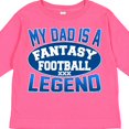 thumbnail image 4 of Inktastic My Dad is a Fantasy Football Legend Boys or Girls Long Sleeve Toddler T-Shirt, 4 of 5