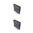 thumbnail image 1 of sweethay Estuche de almacenamiento para relleno de grietas de asiento de automóvil, consola de camión de cuero para vehículo, bolsillo, caja negro rojo 2piezas, 1 of 6