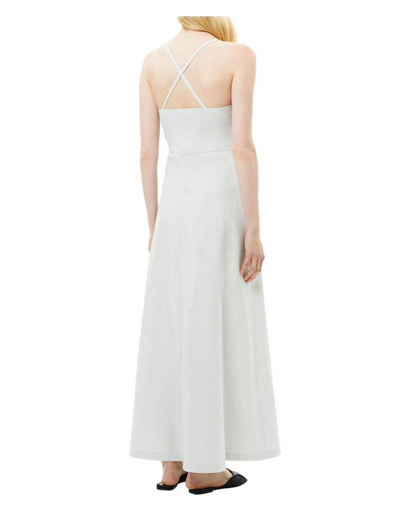 pleated maxi dress long sleeve Tailored crepe pleated maxi dress – MOONMAINS EGY