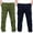 Navy, variant on Boys Dress Pants 2 Pack Boys Cargo Pants Elastic Waist Casual School Uniform Trousers Outdoor Sports Athletic Hiking Pants with Pockets Fleece Leggings Blue 4Y