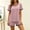 Pink, variant on WIZUTIZ Women's Solid Color Crew Neck Short Sleeve Shorts Pajama Set Soft Modal Cotton Loungewear Comfy Sleepwear Casual 2 Piece Lounge Set