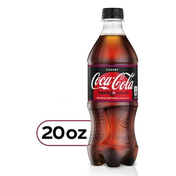 Coca-Cola Cherry Zero Soda 20oz Bottles (Pack of 12)