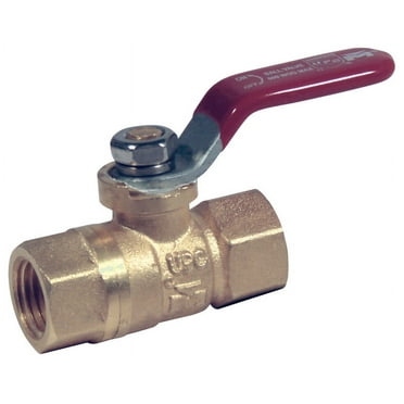 1/4" Forged Brass Female Pipe Thread Lead Free Full Port Ball Valve 60, Each