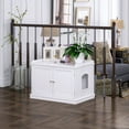 thumbnail image 6 of PAWLAND Lager Cat Washroom Storage Bench,cat Litter Box Enclosures -White, 6 of 8