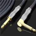 thumbnail image 1 of Baohd Guitar Audio Cable Noise Reduction Guitar Connecting Line for Electric Guitar Bass Keyboard Drum Straight to Right Angle Plug 10M, 1 of 5