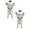 white A, variant on Chihuahua Shaped Glass Wine Storage A Stylish Way To Your Favorite Alcohol"