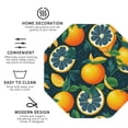 thumbnail image 4 of Disketp Fresh Orange Funny Coasters,6 Pcs Leather Coasters With Holder, Perfect Housewarming Hostess Gifts,Protect Furniture From Water Marks Scratch And Damage, 4 of 9