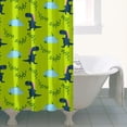 thumbnail image 5 of Cute Baby Dinosaur Shower Curtain - Minimalist Aesthetic Dino Design, Quick-Dry & Fade-Resistant Fabric, 5 of 5