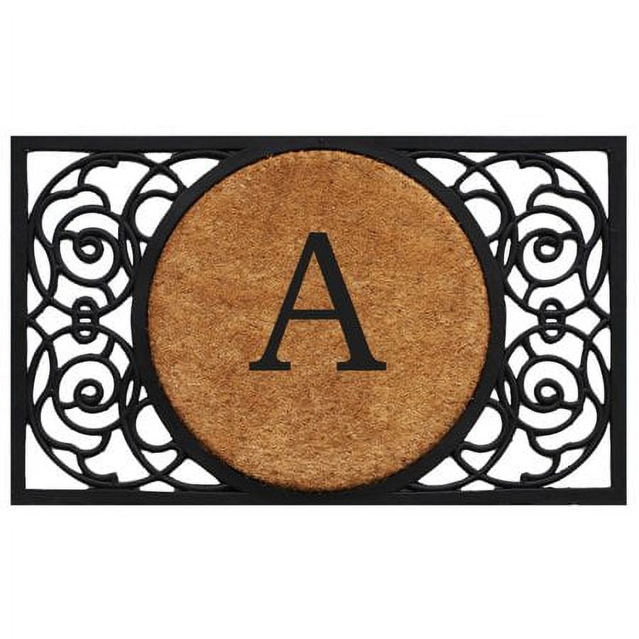 Calloway Mills Armada Circle Monogram Outdoor Doormat 22" x 36" (Letter C)