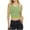 Green, variant on Tank Tops for Women under $4.98 no boundari Sleeveless Stripe T-shirt Crop Top Yellow XL