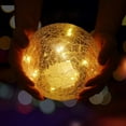 thumbnail image 3 of LINLIN Solar Crackle Glass Ball Ground Lights,Solar Power Pathway Lights, Fairy Lights Outdoor,Mood Lawn Light,Auto On/Off Night Lamp for Garden, Home, Party, Gazebo, Patio, 3 of 9