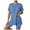 Blue, variant on felwors 2 Piece Workout Sets for Women Oversized Tshirts Biker Short Matching Clothing Lounge Set Gym Yoga Outfit Brown, L