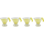 Epure Collection 4 Piece Stemless Martini Glass Set - For Drinking Martinis, Manhattans, Vodka, Gin, and Cocktails (Stemless Martini (7.5 oz) - 4 pc.)