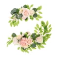 thumbnail image 1 of 2 Rustic Wedding Arch Lively Leaves with Ties And Clips Art Swag for Wedding Reception Tabletop Ceremony Window , pink Option 4 G, 1 of 7