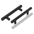 thumbnail image 1 of Manijas para gabinetes adecuadas para diferentes tipos de gabinetes, estilo clásico, instalación sin esfuerzo, acero inoxidable negro mate, diseño de tirador de barra contemporáneo, incluye tornillos, 1 of 5